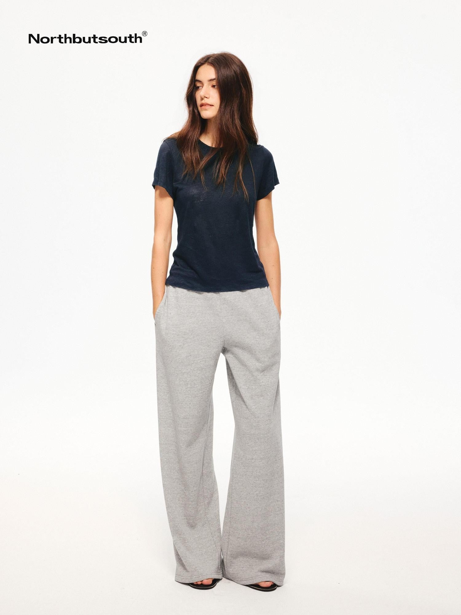 Northbutsouth Lightweight Elastic Waist Drawstring Loose Women&