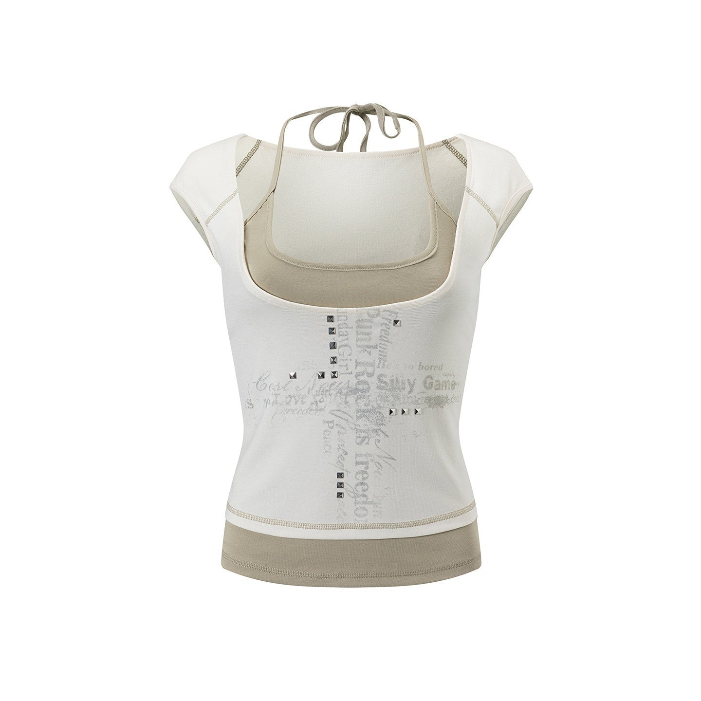 Cest_Nous_Colorblock_Faux_Layered_Silver_Foil_Cross_Graffiti_Women&