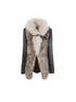 Removable Sleeve Faux Fur Eco Coat Jacket