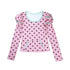 nit alcove Soft Modal Slim Fit Casual Sculpted Women Striped Bow Long Sleeve T-Shirts