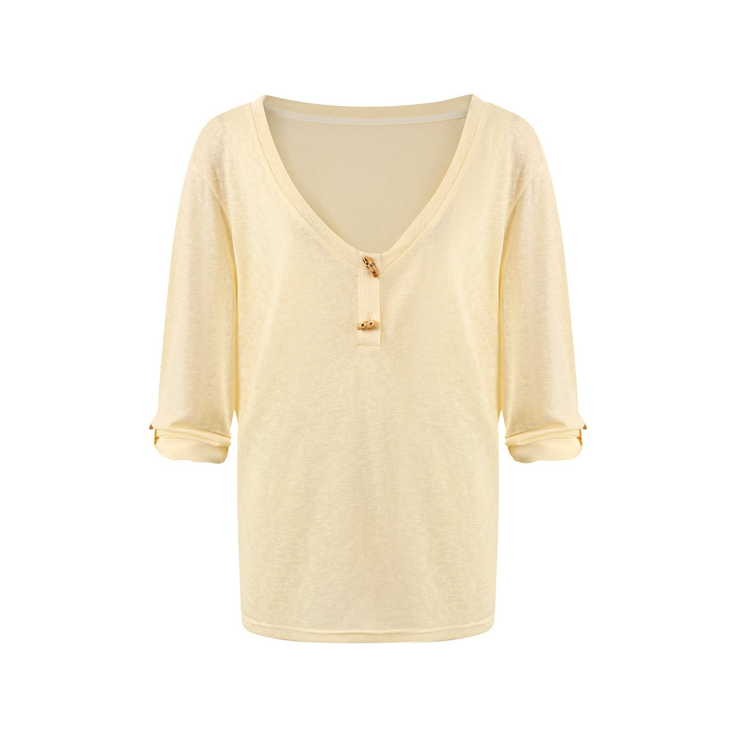 7Shiftin Layered Two Piece Casual Round Neck For Women Cami Coverup Long Sleeve T-Shirts
