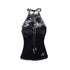 OPEN_AESTHETIC_Black_Floral_Halter_Strappy_Slim_Cropped_Women&