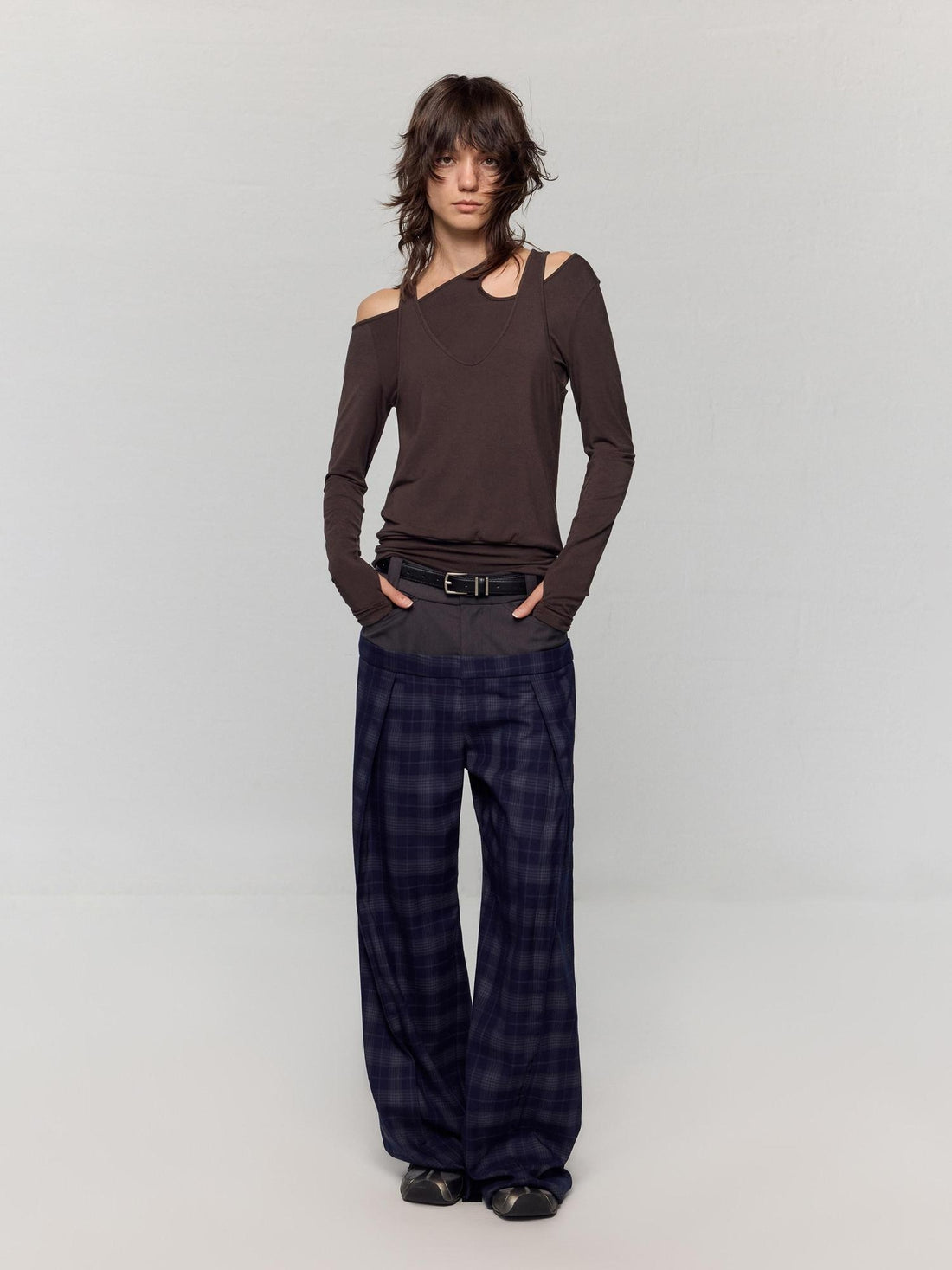 RUN TO THE FUTURE Lyocell Moisture Wicking Asymmetrical Slim Commuter Women Long Sleeve T-Shirts