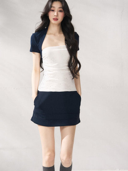 7Shiftin Ensemble chic à taille haute composé d&