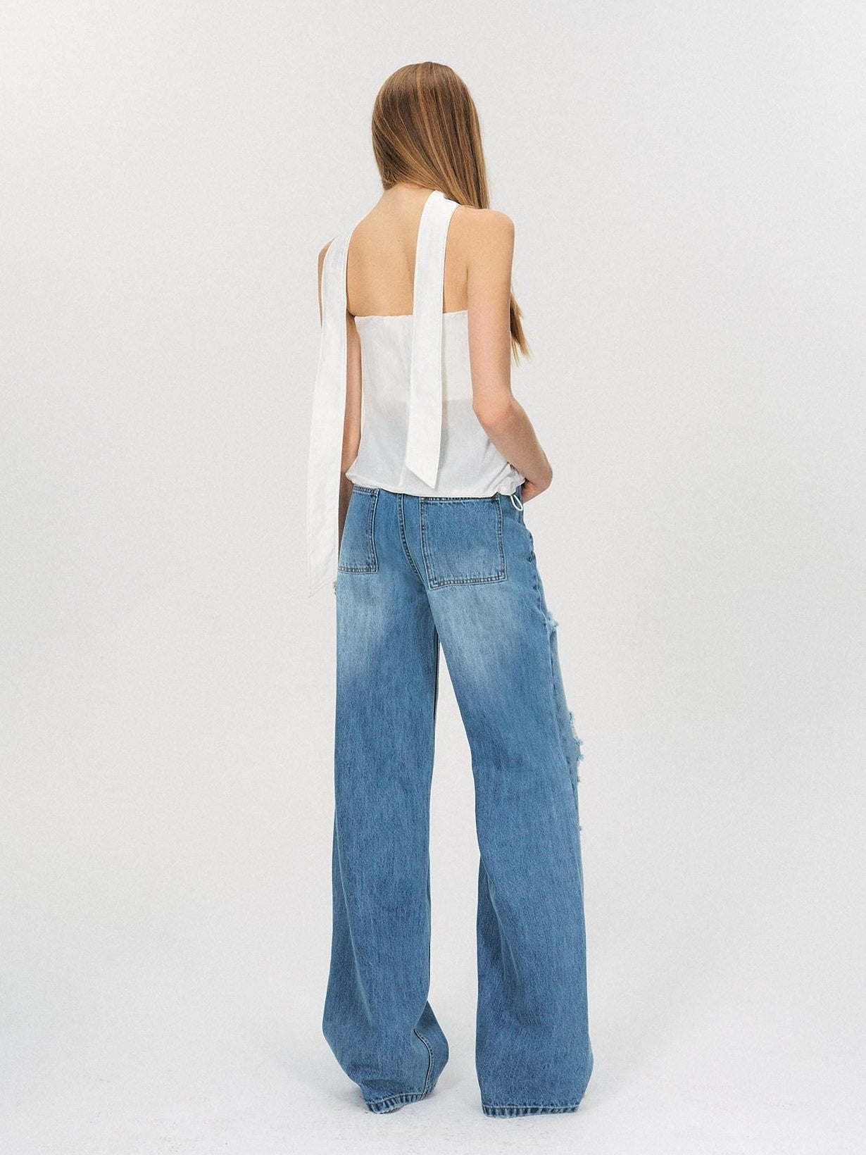 The NeverMore Zipper Front Slim Short Solid White Office Chic Strapless Tube Tops