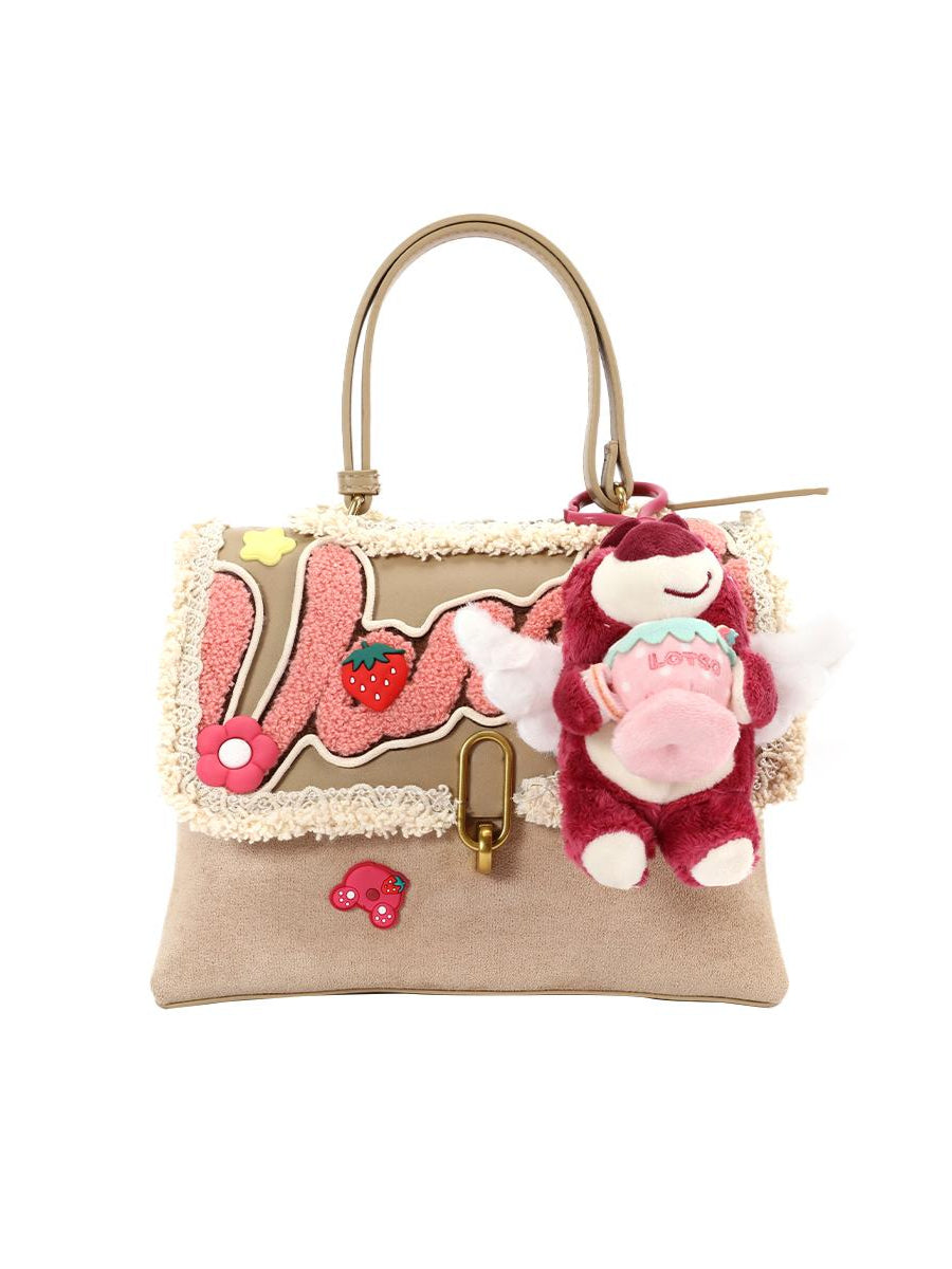 Biling Jewelry Bureau Original Niche Bag Sweet Backpack Spring New Cute Strawberry Bear Doll Shoulder Bag