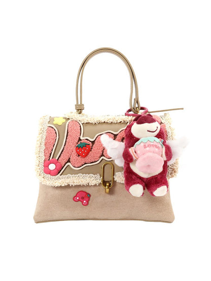 Biling Jewelry Bureau Original Niche Bag Sweet Backpack Spring New Cute Strawberry Bear Doll Shoulder Bag