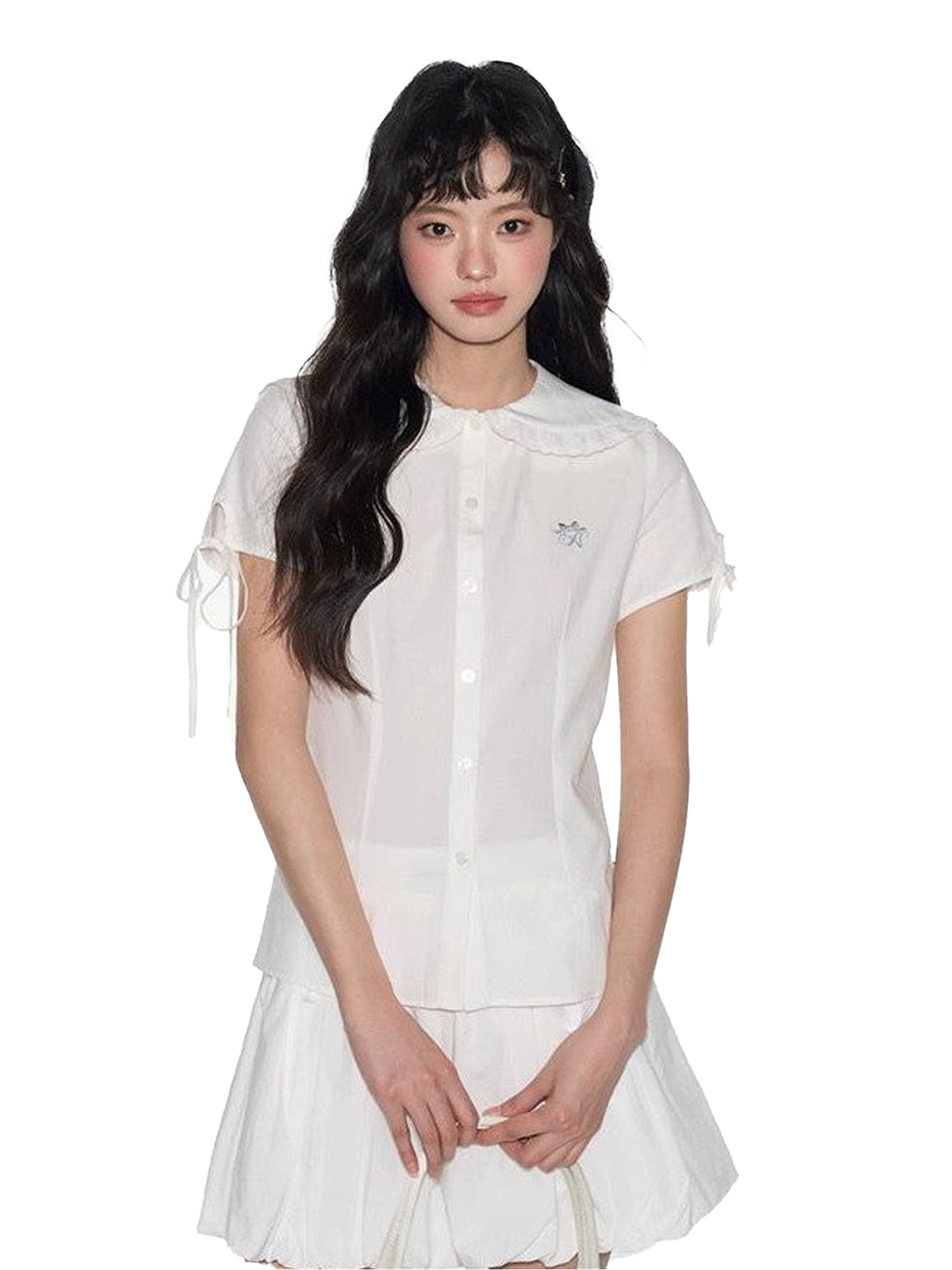 NAPSNAPS Navy Lace Sailor Collar Tie Academy Women&