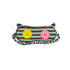 Ttsunami_Mint_Yellow_Gray_Striped_Two_Tone_Button_Devil_Horn_Women&