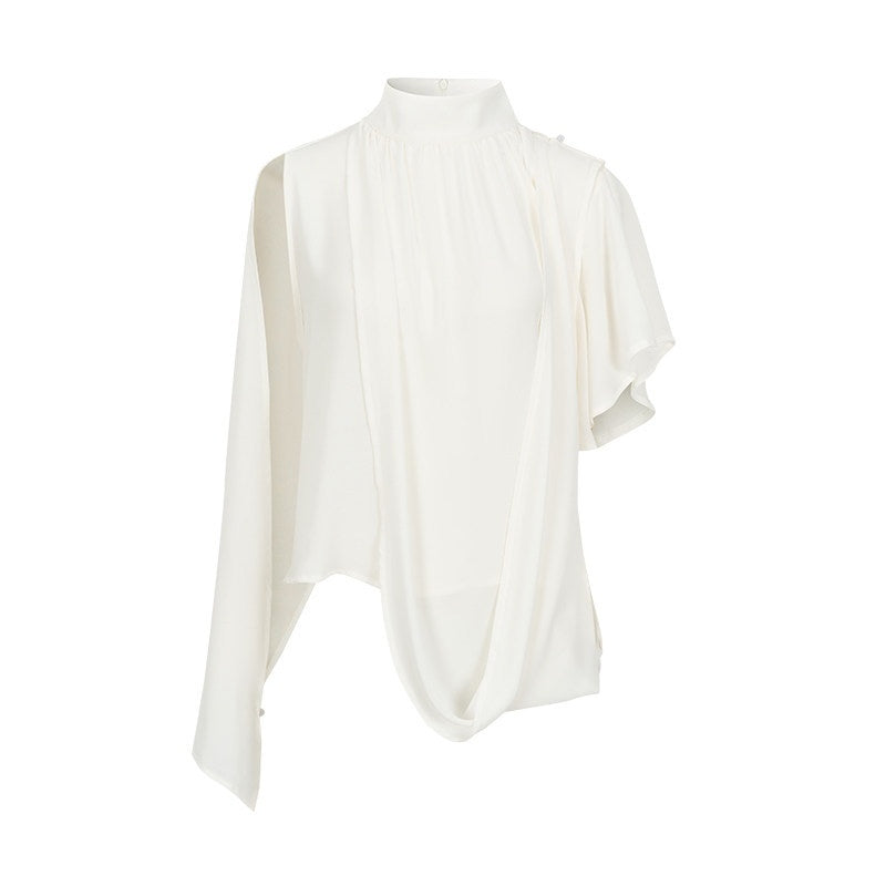 AnnoMundi Night Shadow Airy Draped Asymmetrical Layered Sheer Women&