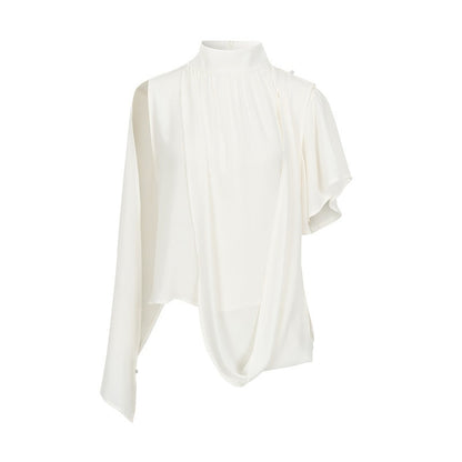 AnnoMundi Night Shadow Airy Draped Asymmetrical Layered Sheer Women&