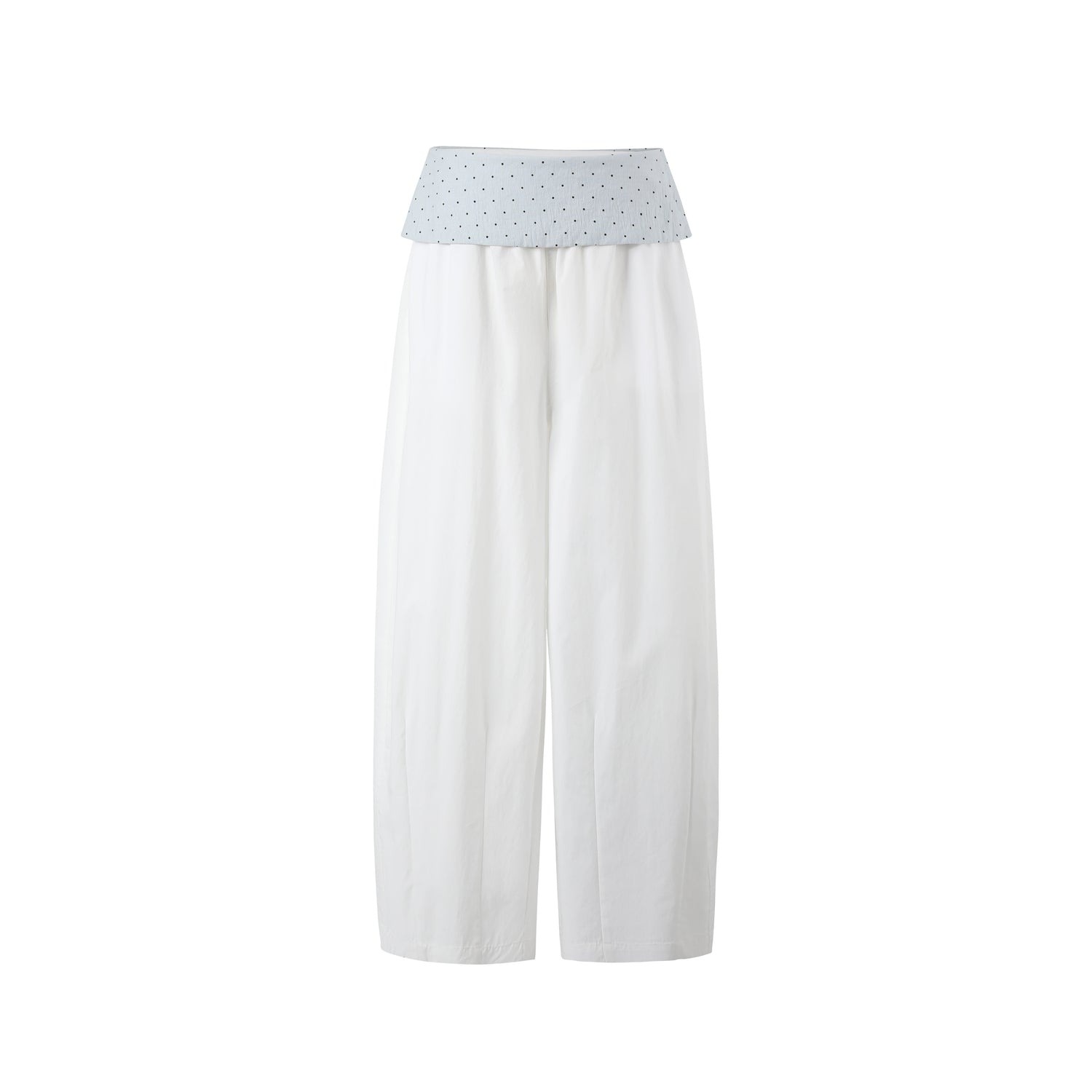 7Shiftin Polka Dot Bow Cropped Three Piece High Waist Sleeveless Women Top &amp; Pants Sets