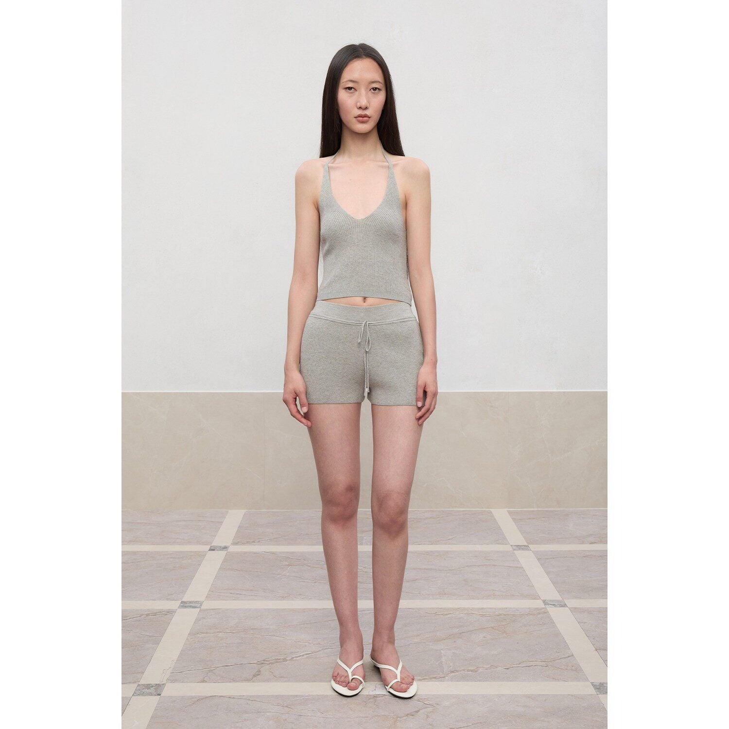 RUN_TO_THE_FUTURE_Original_Design_Viscose_Blend_Slim_Fit_Halter_Cropped_Women_Solid_Tank_Tops_MISSTT