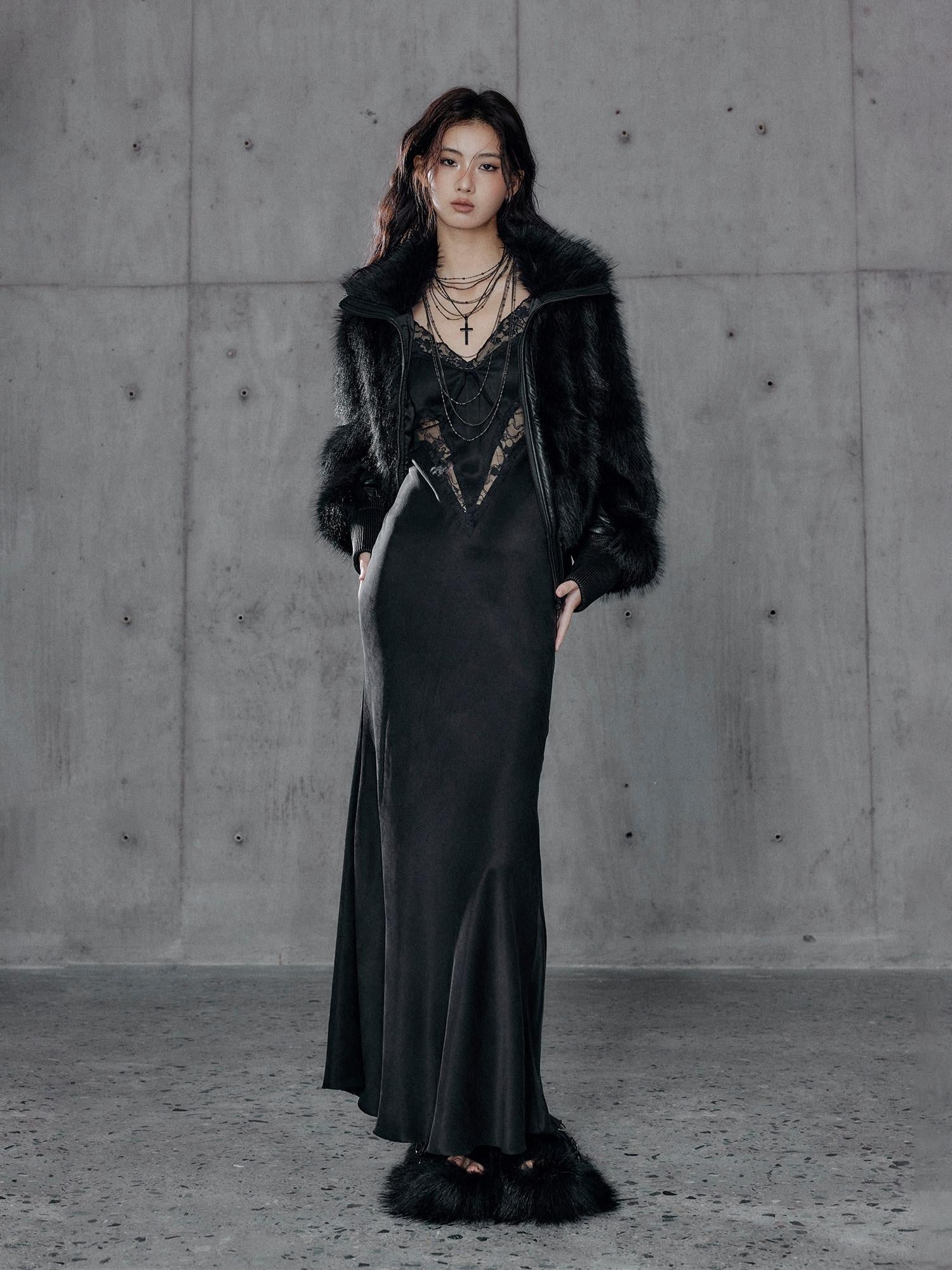 Low pixel Warm Thick Black Sexy Slim Fit Spandex Zipper Lapel Women Cropped Jackets