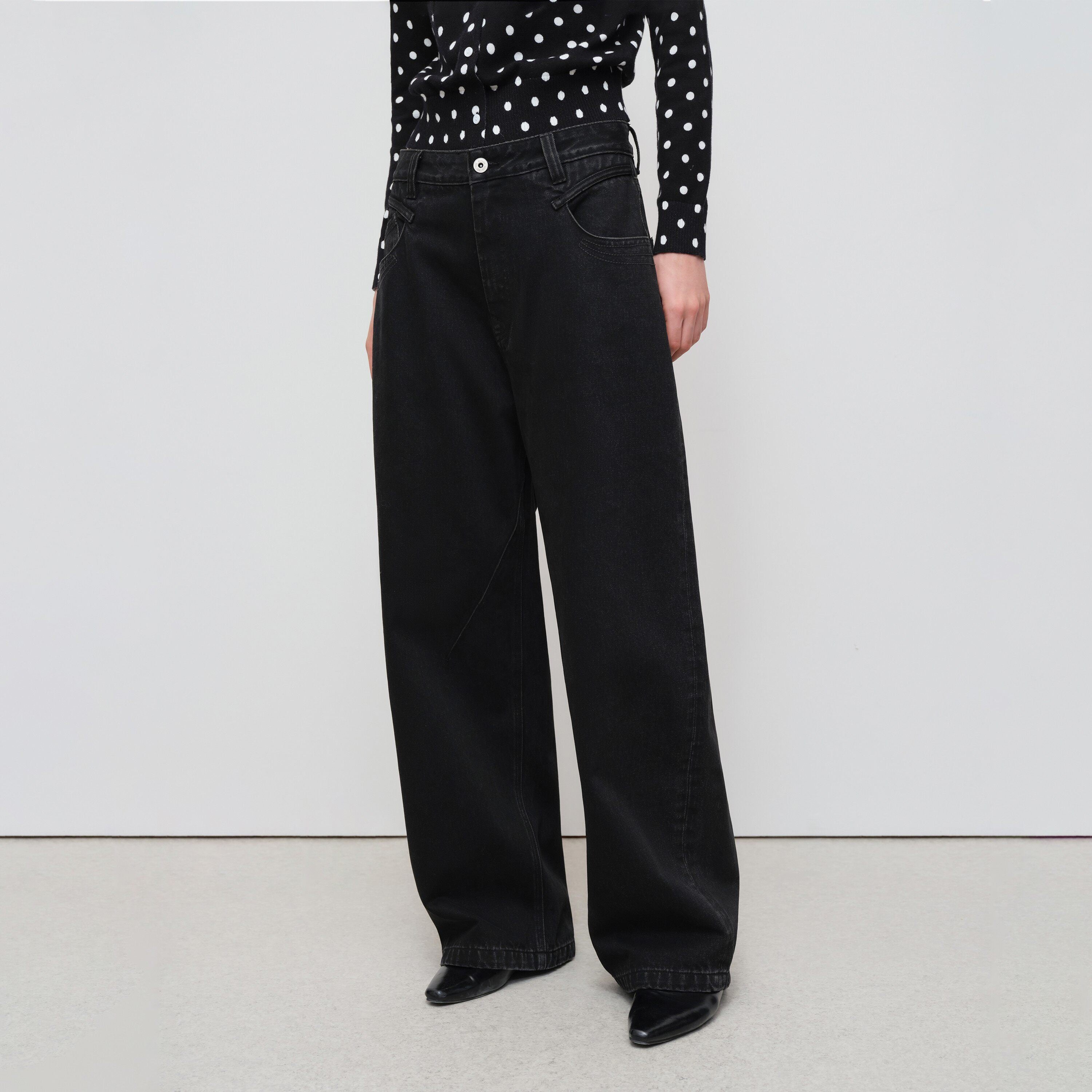 RUN_TO_THE_FUTURE_Distressed_Washed_Black_Relaxed_Fit_Button_Fly_Mid_Low_Rise_Women_Wide-Leg_Jeans_MISSTT