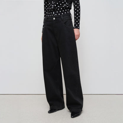RUN_TO_THE_FUTURE_Distressed_Washed_Black_Relaxed_Fit_Button_Fly_Mid_Low_Rise_Women_Wide-Leg_Jeans_MISSTT