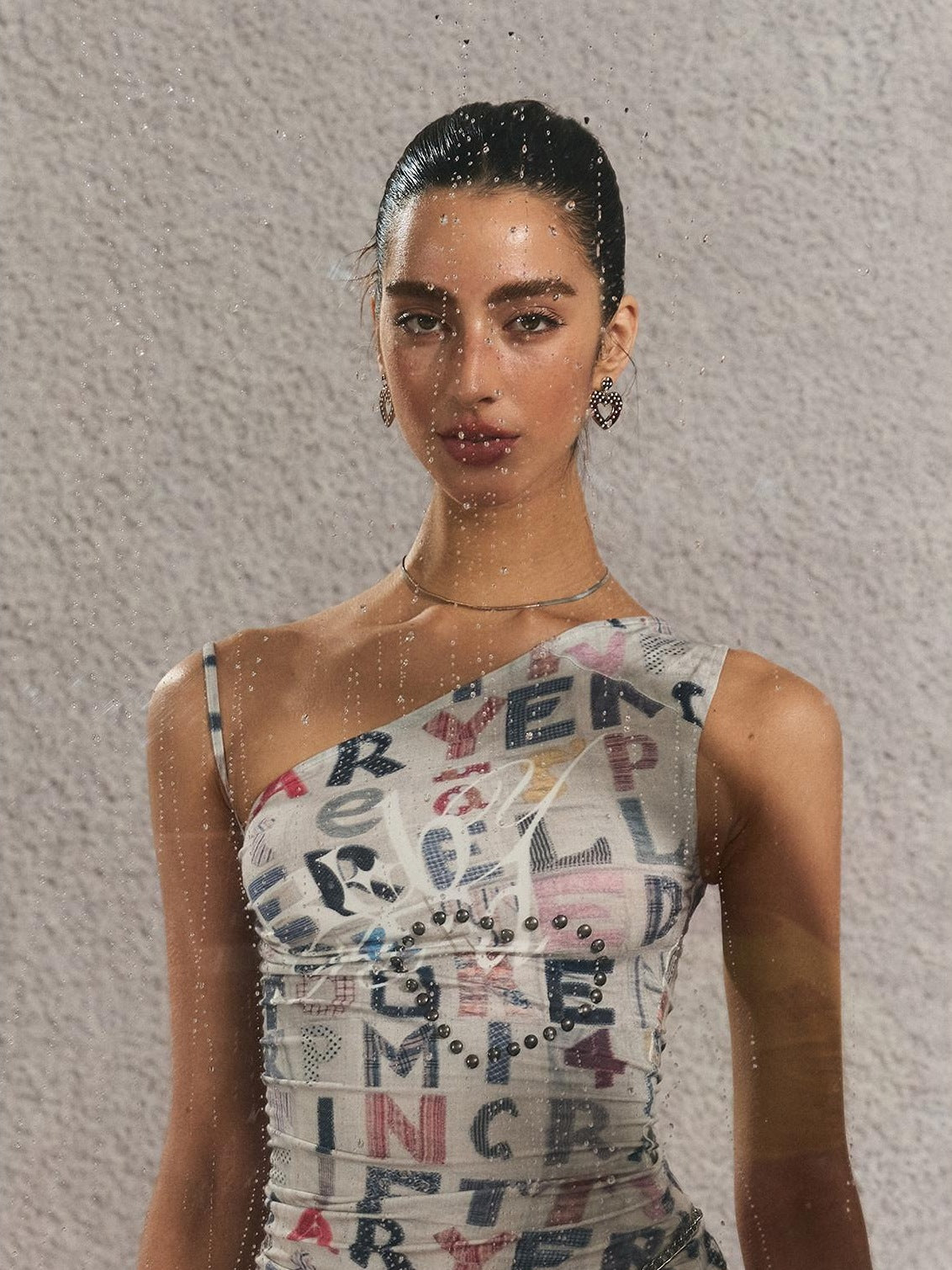 The NeverMore Original Backless Slim Fit Cropped Cotton Women Printed Letter Tank Tops