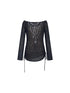 STRIKE A POSE Black Sexy Off-Shoulder Long Sleeve T-Shirt For Women