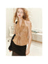 2th Desire Loose Sleeveless Backless Halter Bikini Top For Women
