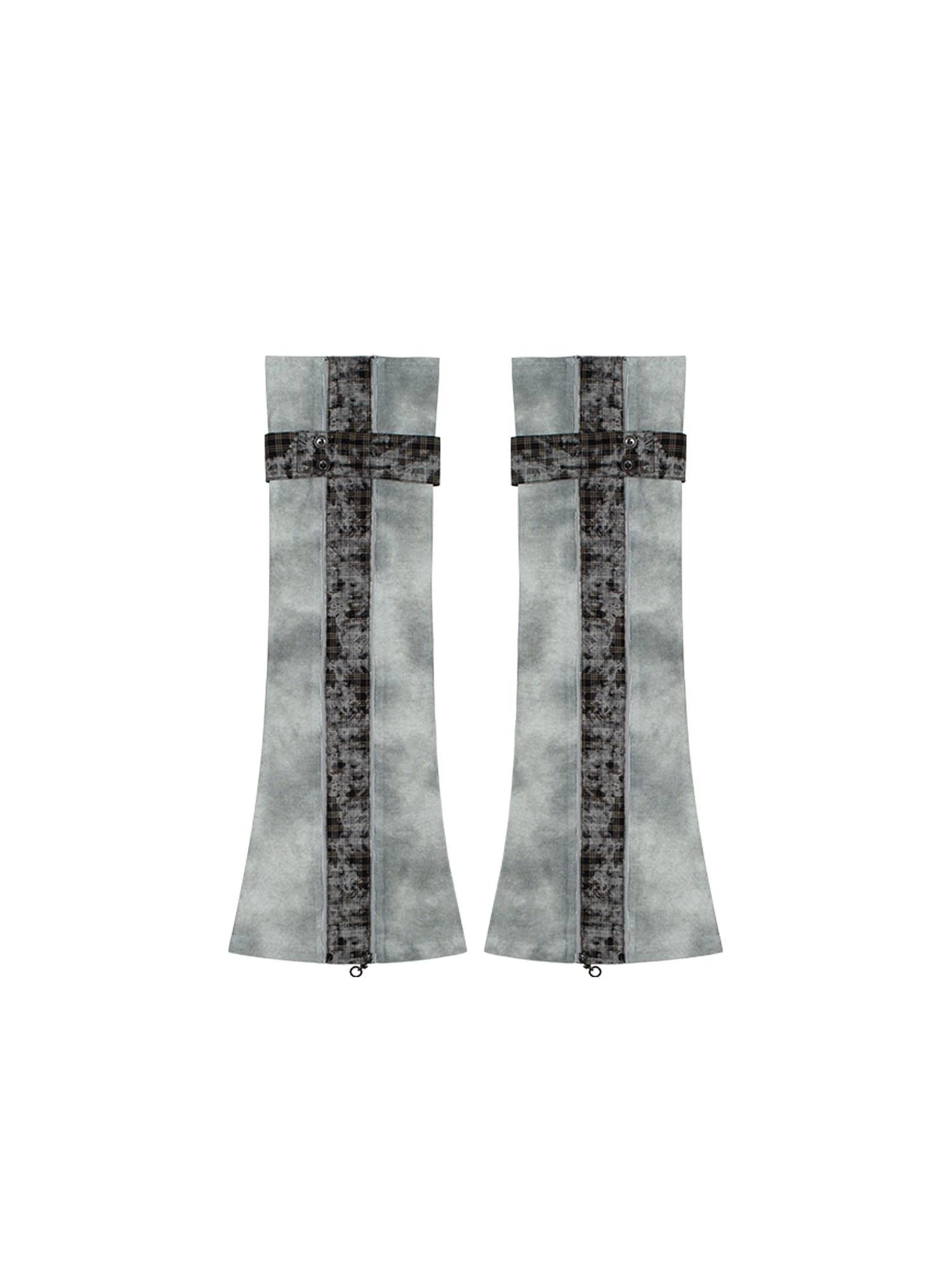 Punk Rebel Ariadna Pu Shorts Leggings Color Block Design