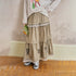 DIDDI MODA Vacation Inspired Geometric Lace Embroidered Maxi Skirt
