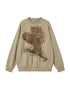 DIDDI MODA Leopard Print Puppy Patch Embroidered Hoodie