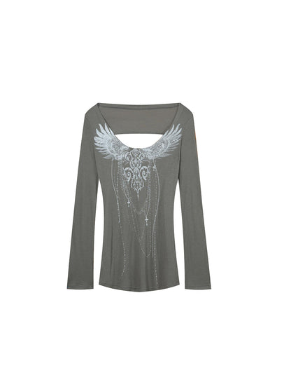 DoublePunch Summer Floral Print Slim Long Sleeve Sunshirt T-Shirt