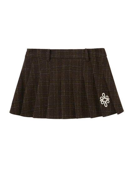 DIDDI MODA Vintage Leopard Knit Set Cardigan Skirt