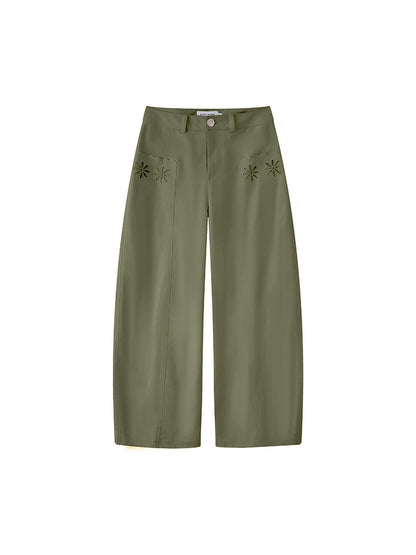 DIDDI MODA Laser Cut Floral Embroidered Curve Jeans