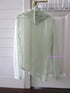 ang project Mesh Layered Long Sleeve Top Summer Solid Stack Neck Blouse