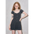 DIDDI MODA Chic Knit Halter Neck Mini Dress With Bow Detail