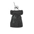 NO ROMANCE Vintage Distressed Off-Shoulder Hooded Backless Top