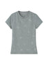 DIDDI MODA Floral Crystal Bow Slim Fit Tee