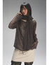 NONAME SPACE Spaca Mesh Shoulder Top With Free Scarf