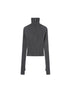 DIDDI MODA Zippered Turtleneck Knit Sweater Slim Fit High Collar Winter Layering Essential