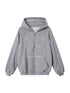 DIDDI MODA Lace Bow Gray Hoodie