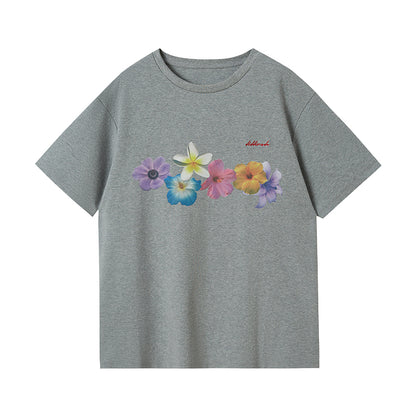 DIDDI MODA Blooming Floral Print Cotton Tee