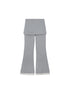 DIDDI MODA Lace Trimmed Embroidered Knit Flared Pants With Layered Design