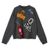 DIDDI MODA Fun Colorful Bag Embroidered Knit Sweater