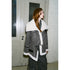 DIDDI MODA Detachable Reversible Faux Leather Shearling Coat With Oversized Collar
