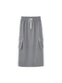 DIDDI MODA Retro Colorblock Embroidered Hoodie Skirt Set