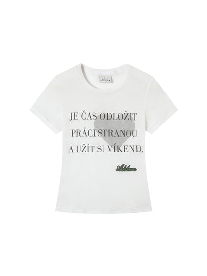 Achihara Love Weekend Double Layer Tee Summer 2025