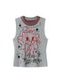 DIDDI MODA Spotted Dog Knit Vest And Tee Set