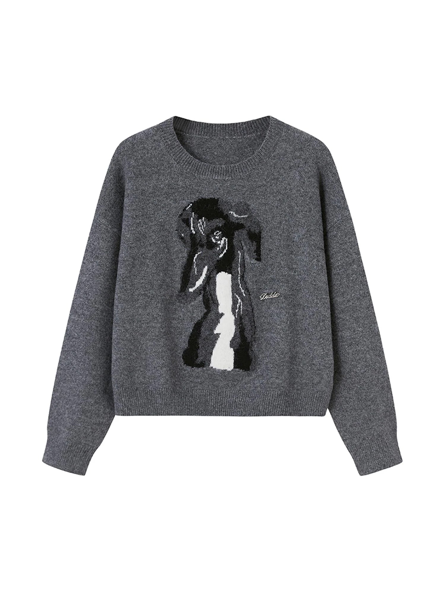 Greyhound Knit Sweater Women Soft Yarn Winter 2024