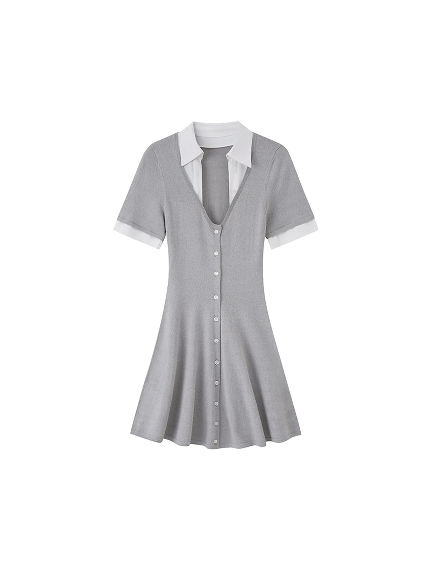 Summer Knit A-Line Sleeveless Dress