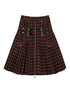 Vintage Punk Plaid A-Line Pleated Mini Skirt Dress