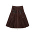 NO ROMANCE Vintage Punk Plaid A-Line Pleated Mini Skirt Dress