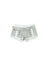 ARIADNAw Ariadnaw Punk Rock Low Rise Leather Shorts With Wool Leg Warmers