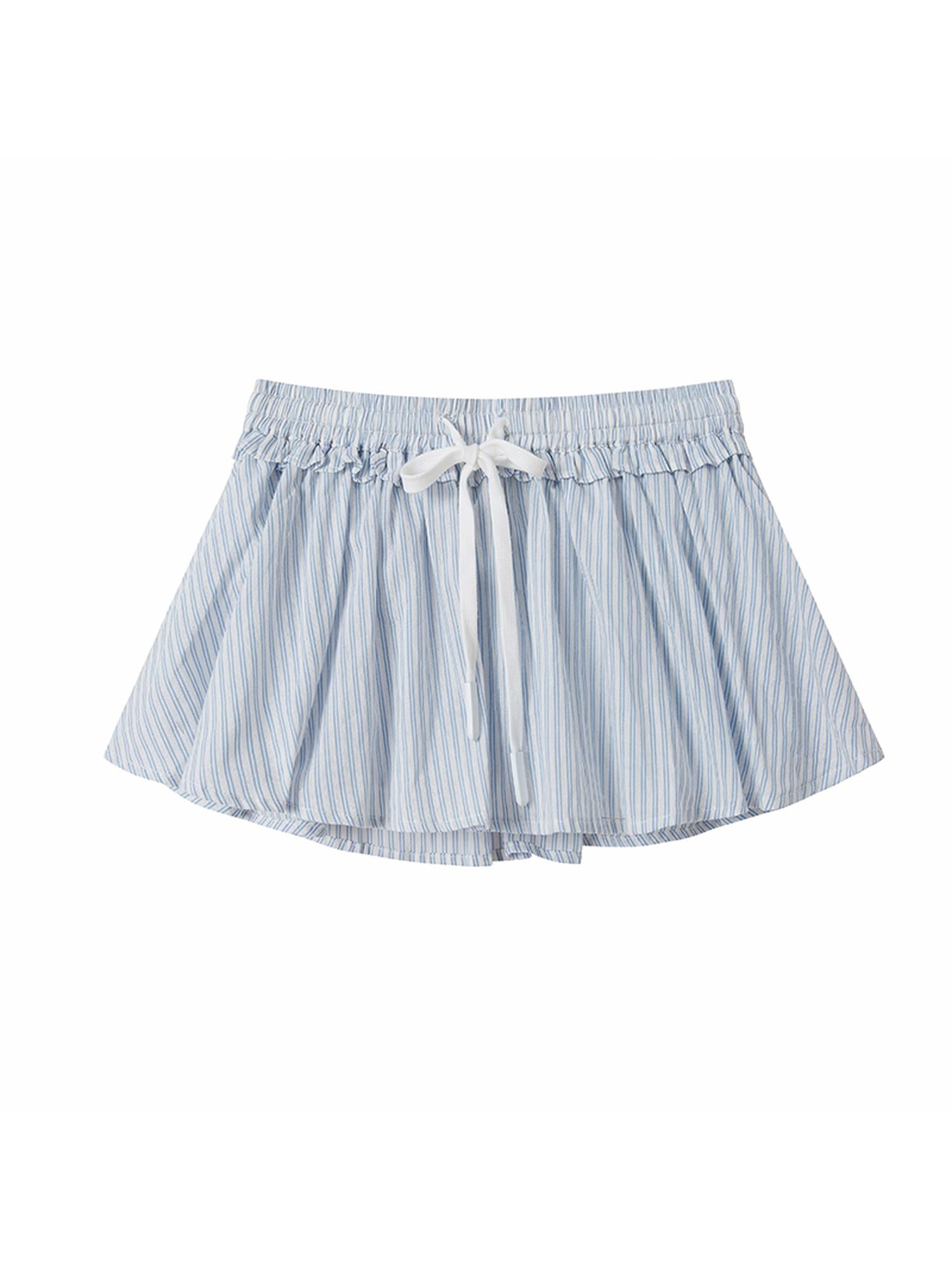 SweetChilling Vintage A-Line Skirt Set With High Waist Blouse Dresses