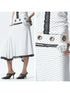 NONAME SPACE Rebellious Polka Dot Elastic Top Skirt Set With Detachable Flowers